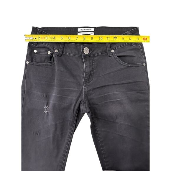 One by One Teaspoon Freebirds II Low Waist Fitted Jeans – Black, Size 27 - Picture 3 of 7